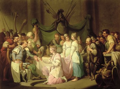 La Rencontre de Vortigern et Rowena - John Hamilton Mortimer