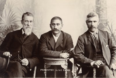 William Australia Graham, le roi Mahuta Tawhaio et Tahuna Heirangi, juin 1898 - John Hanna