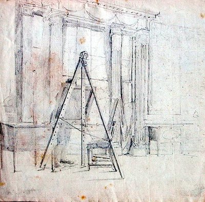 Un artiste à son chevalet - John Harden
