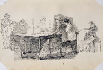 Une soirée à la maison, 1804 - John Harden