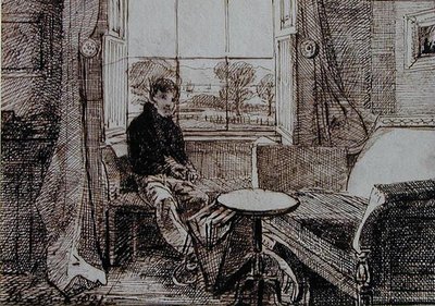 Garçon assis sur un siège de fenêtre - John Harden