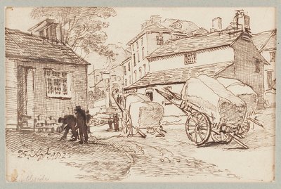 Chariots à Ambleside, Cumbria, 1823 - John Harden