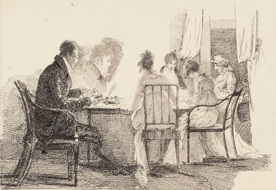 Intérieur avec des figures assises, 1804-05 - John Harden