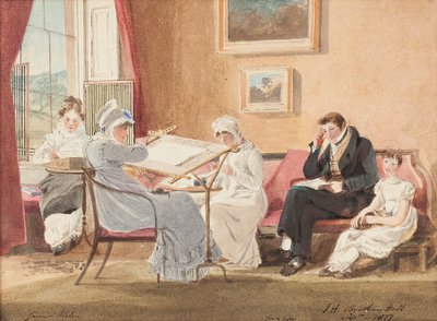 Jessie à un chevalet, 1827 - John Harden