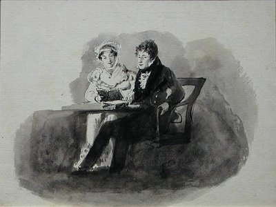 Homme et femme lisant - John Harden