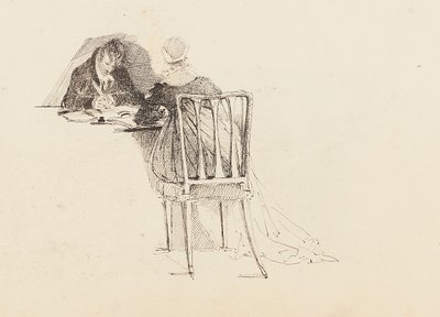 Homme et femme assis à une table, 1805 - John Harden