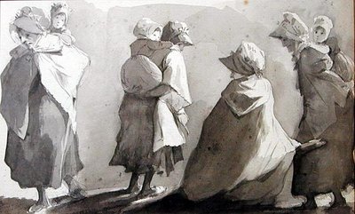 Mères portant leurs enfants - John Harden