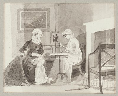 Mme H, Jessie et la jeune Sophia - John Harden