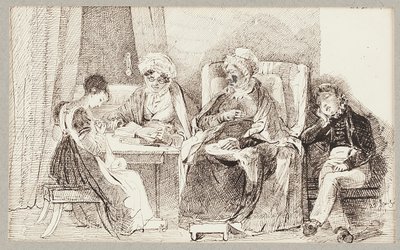 Malade et reposant, 1824 - John Harden