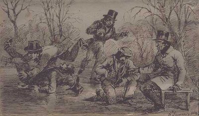 Patinage sur le lac Windermere - John Harden