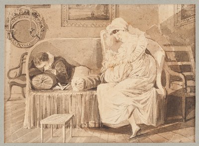 Trois sur un canapé, 1805 - John Harden