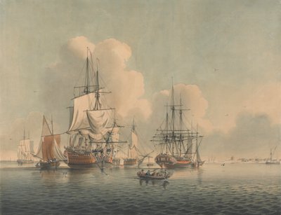 Navires de guerre au large de Sheerness - John Harris