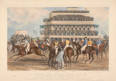 Une des quatre : La grande course de steeple-chase de Liverpool - John Harris