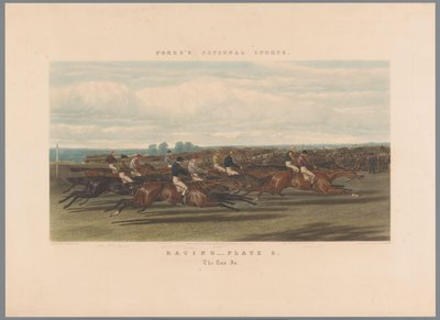 Course de chevaux (Racing - planche 3. The Run In) (Fores national sports) - John Harris