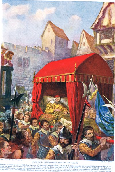 Arrivée du cardinal Richelieu à Lyon, illustration de 