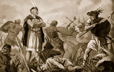 Huscar et Atahualpa se battant pour l