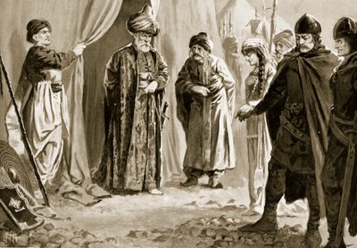 Ivan Shishman III livre sa sœur au Sultan Murad I, 1366 - John Harris Valda