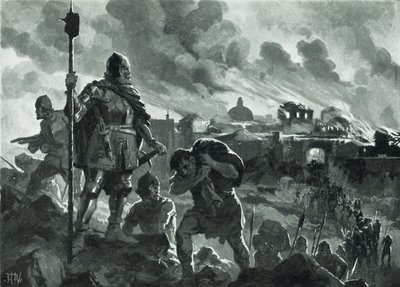 Ivan le Noir met le feu à Zhabliak, 1484 - John Harris Valda