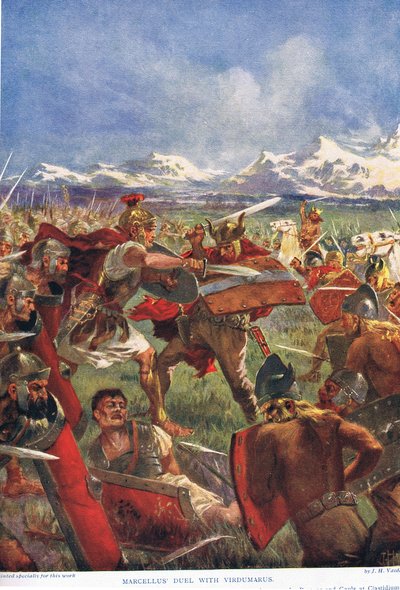 Duel de Marcellus avec Virdumarus, illustration de 