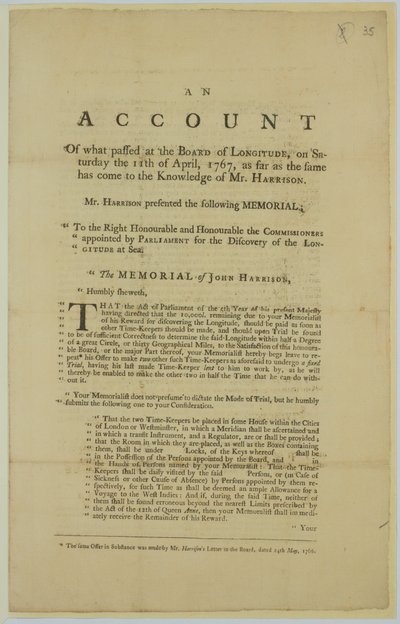 Le mémorial de John Harrison - John Harrison