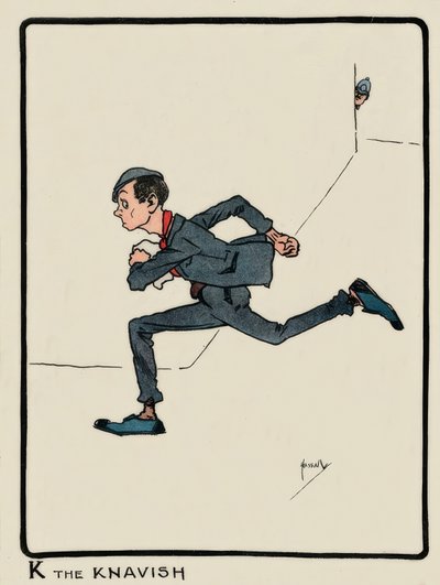 K the Knavish / J. Hassall / Dessin, 1903 - John Hassall