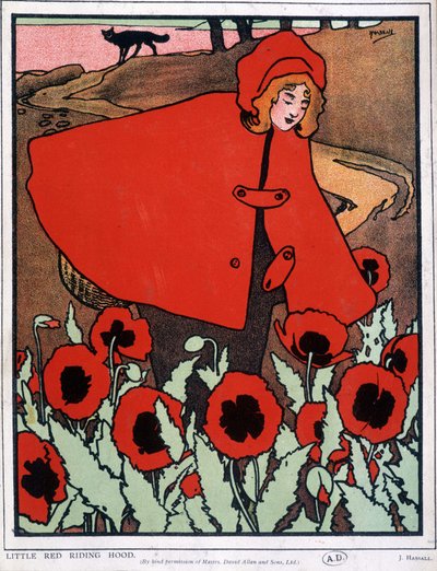 Le Petit Chaperon Rouge - Affiche, par John Hassall v.1930 - John Hassall