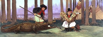 Le Pirate, Gentleman Starky, a été capturé par les Peaux-Rouges et est misérable. Smee chante un couplet de la chanson des pirates au capitaine Crochet qui est maintenant à l