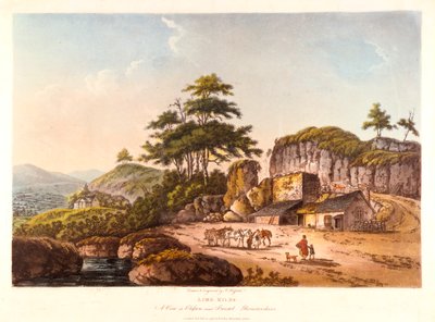 Fours à chaux. Une vue à Clifton près de Bristol, Gloucestershire, 1798 - John Hassell