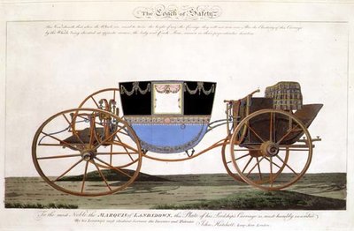 Le Carrosse de sécurité du Marquis de Landsdown, inventé et breveté par l