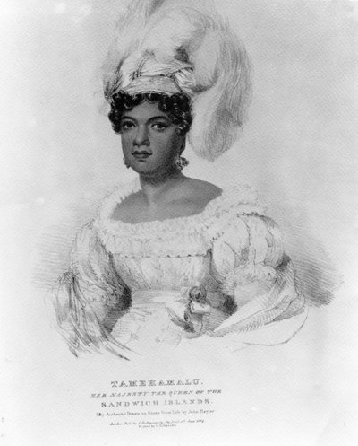 Tamehamalu, Sa Majesté la Reine des Îles Sandwich, 1824 - John Hayter