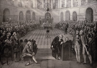 La Chambre des communes irlandaise, AD 1790, College Green, Dublin, de 