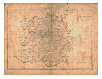 Carte du Shropshire, vers 1788 - John Haywood