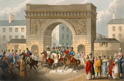 Entrée des Alliés à Paris, gravée par Matthew Dubourg de 