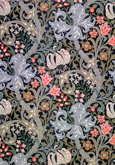 Golden Lily, papier peint conçu par John Henry Dearle pour Morris and Company - John Henry Dearle