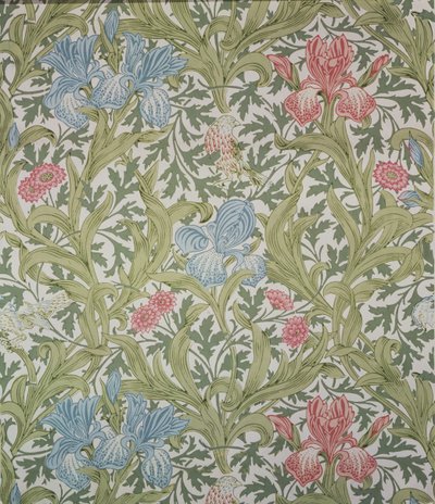 Papier peint Iris, conçu par John Henry Dearle pour Morris und Company, 1902 - John Henry Dearle