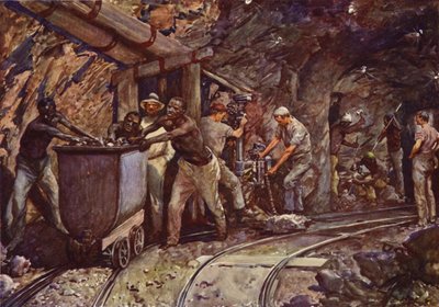 Mines de diamants de Kimberley - John Henry Frederick (after) Bacon