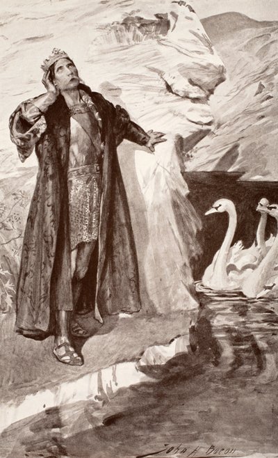 Ler et les cygnes, illustration de 