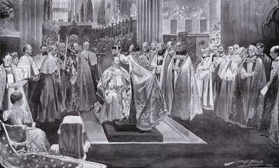 Couronnement du roi Édouard VII par l