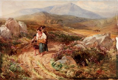Paysage avec porteurs de bois - John Henry Mole