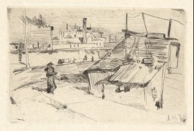 Bidonvilles de Bridgeport - John Henry Twachtman