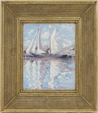 Voiles séchant - John Henry Twachtman