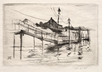 Passerelle, Bridgeport, Connecticut - John Henry Twachtman