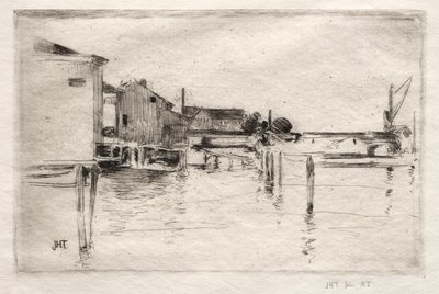 The Dock, Bridgeport, Connecticut - John Henry Twachtman