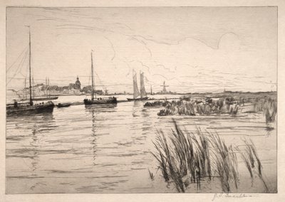 La digue de Hollande - John Henry Twachtman