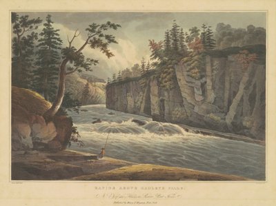 Rapides au-dessus des chutes de Hadley - John Hill, after William Guy Wall