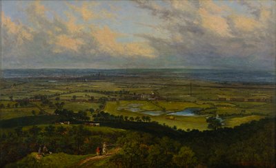 Vue de Gerrard Wood depuis Tandle Hill, avec Middleton au loin - John Holland