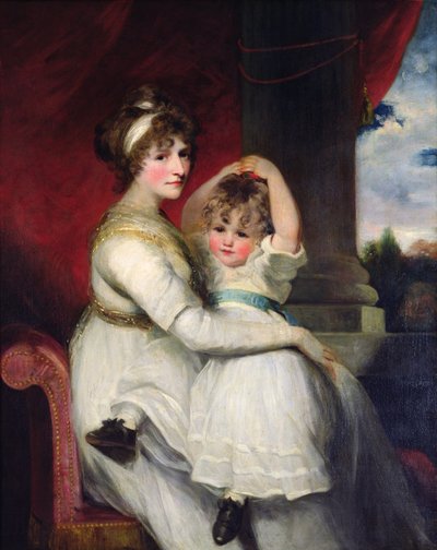 Georgina, comtesse de Bathurst et son fils - John Hoppner