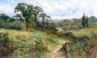Shiplake sur la Tamise depuis Wargrave Hills - John Horace Hooper