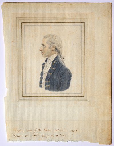 Portrait de Sir Captain West du Dutton Indiaman - John I. smart
