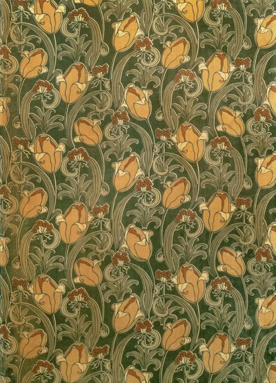 Tulipes, design pour The Silver Studio, vers 1898 - John Illingworth (attr. to) Kay
